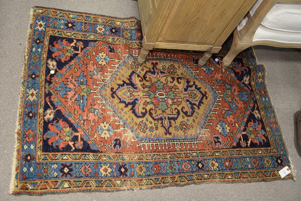 Appraisal: Two Heriz Oriental Rugs ' x ' and ' x