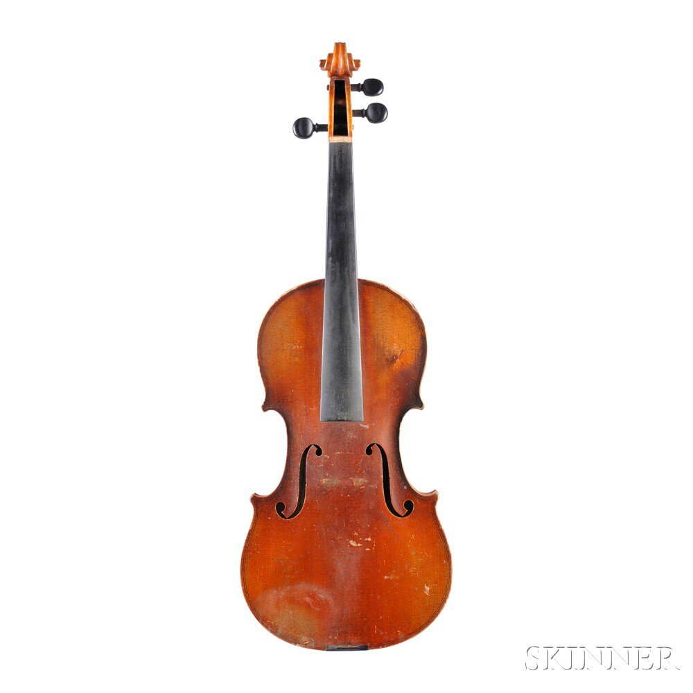 Appraisal: Modern German Violin Markneukirchen labeled HILAIRE DARCHE BRUXELLES length of