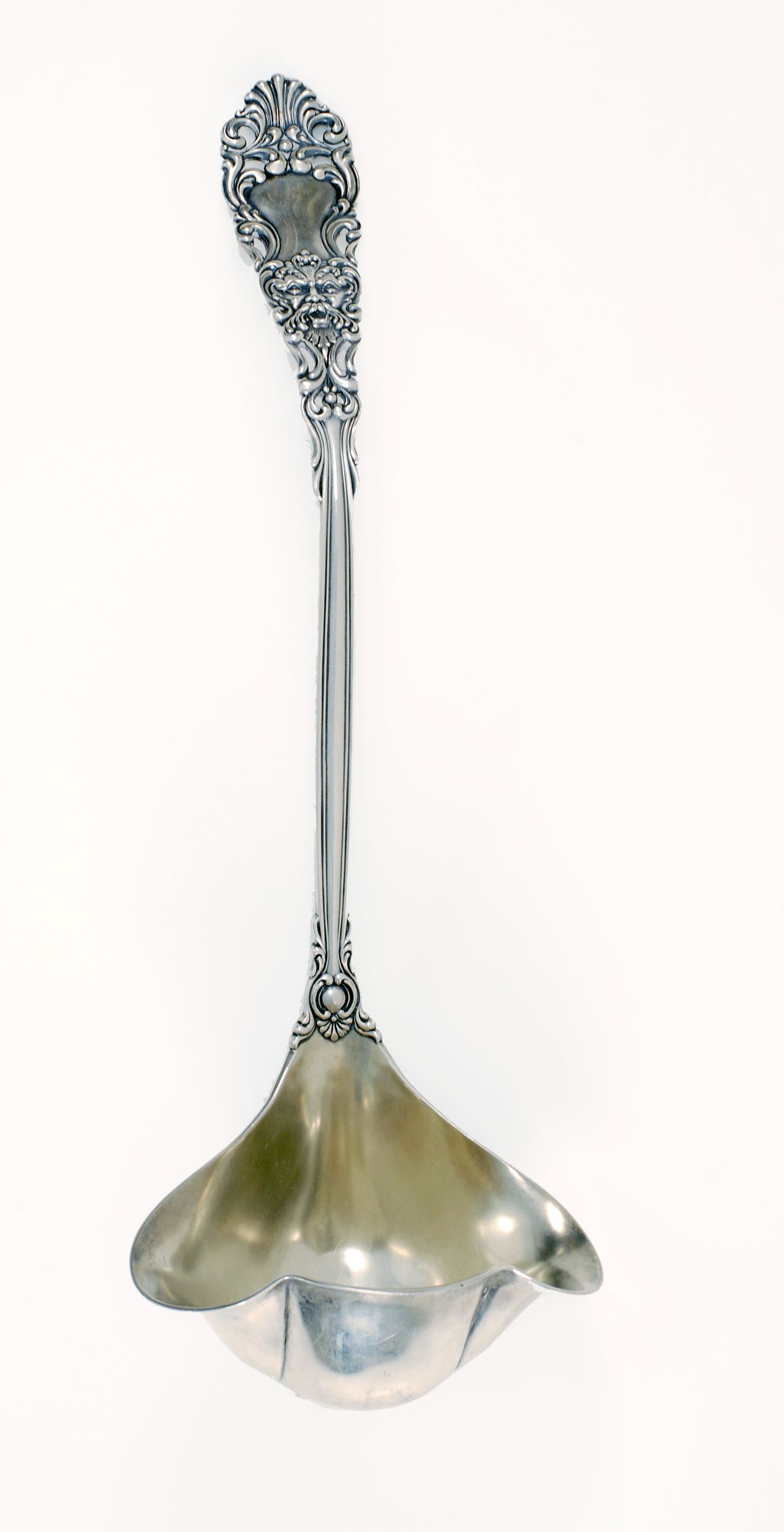 Appraisal: STERLING SILVER PUNCH LADLE BY DOMINICK HAFF In the Renaissance