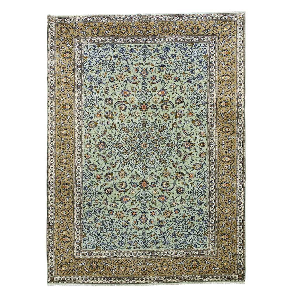 Appraisal: KASHAN CARPET CENTRAL PERSIA LATE TH CENTURY the eau de