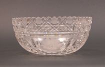 Appraisal: A Third Cut Glass Dish ca th Century This American