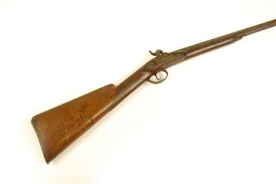 Appraisal: An early th century small bore percussion rifle with a