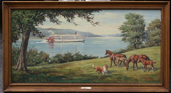 Appraisal: MOORE Mary Amanda American th C ''Along the Ohio'' OIL