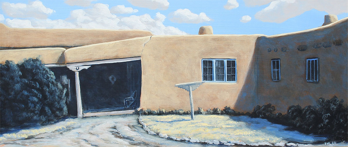 Appraisal: EPP Phil American - ''Blumenschein House'' Taos New Mexico Oil