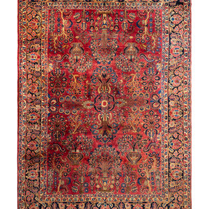 Appraisal: A Sarouk Wool Rug First Half th Century feet inches