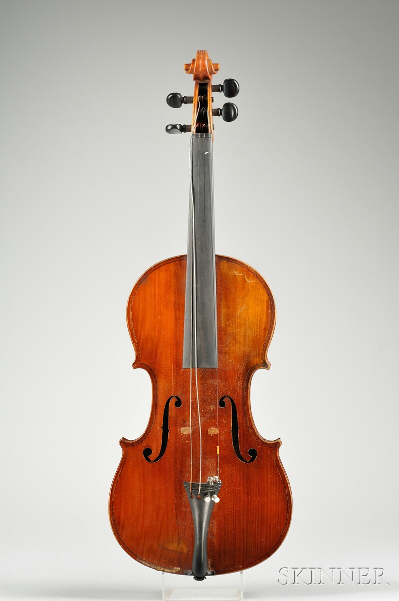 Appraisal: American Violin Henry Barber labeled MANUFACTURED BY HENRY BARBER NO