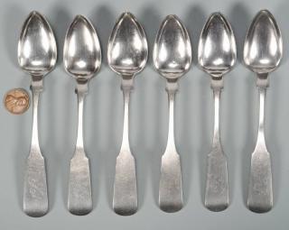 Appraisal: Knoxville Coin Silver Spoons Hope East Tennessee coin silver teaspoons