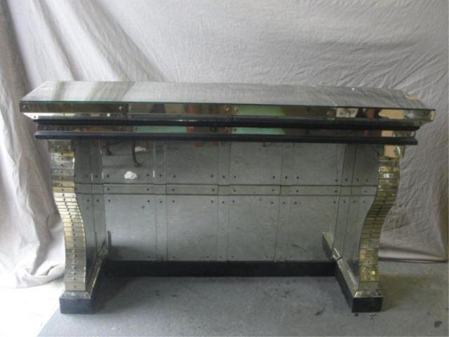 Appraisal: Mirrored Console From a Long Island location Dimensions wide x