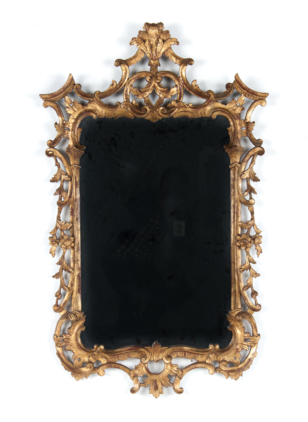 Appraisal: George II style Chinese Chippendale mirror in H in W