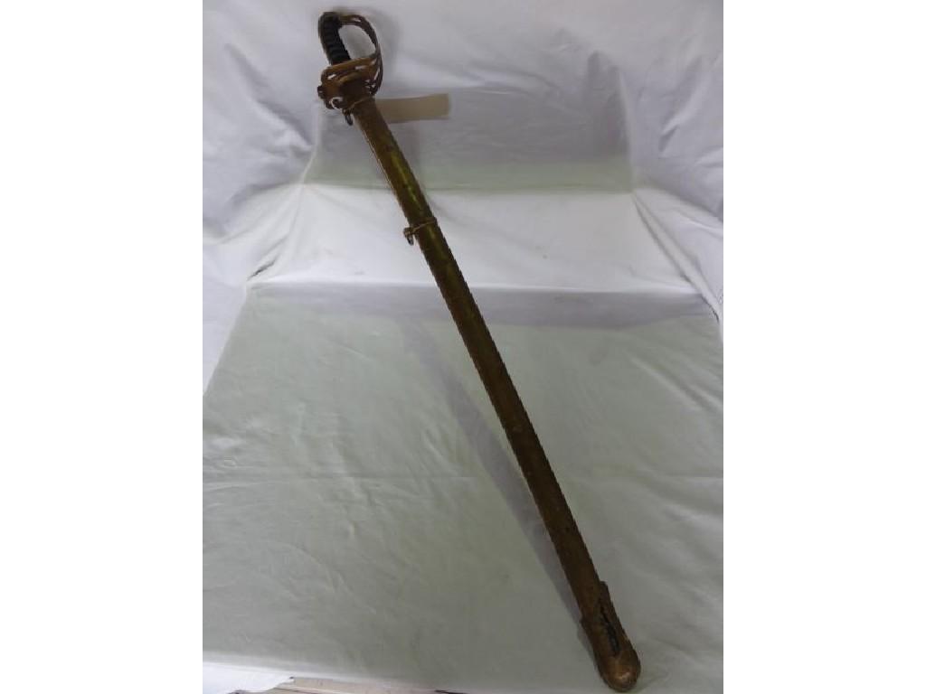 Appraisal: A Victorian officer's sword with presentation script to blade presented