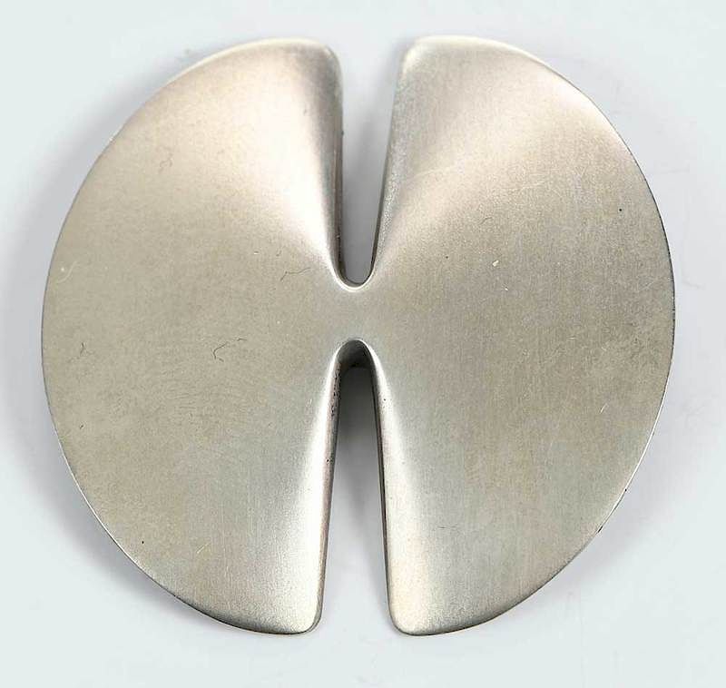 Appraisal: Georg Jensen Sterling Brooch design B Nanna Ditzel satin finish