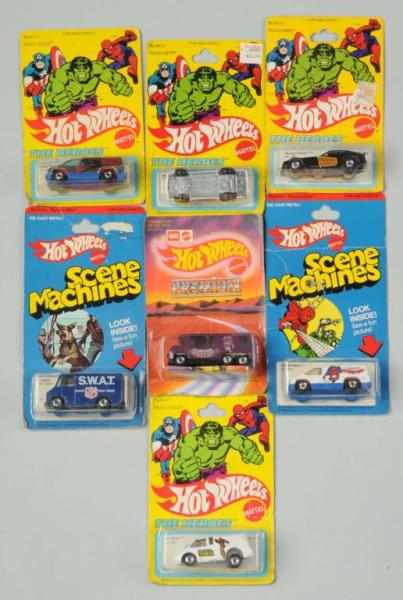 Appraisal: Lot of Mattel Hot Wheels Cars Trucks Description Includes SWAT