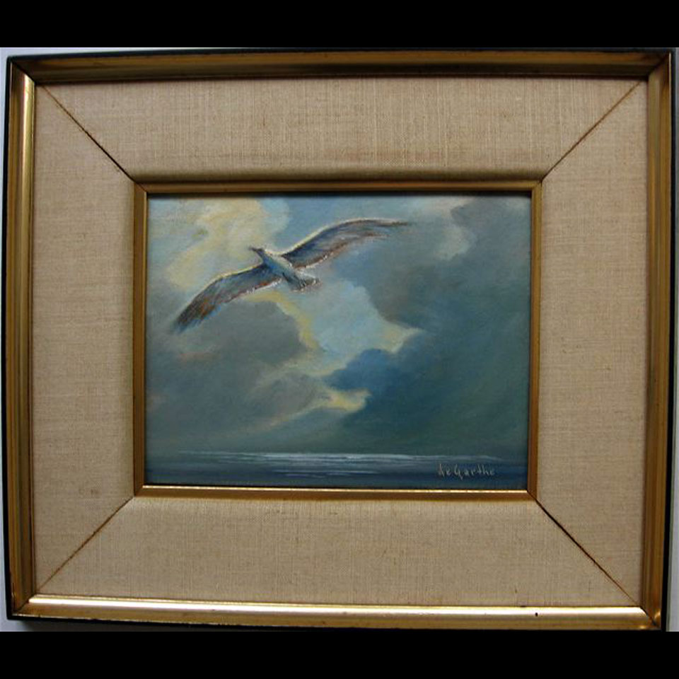 Appraisal: WILLIAM EDWARD DE GARTHE - CANADIAN LONE GULL OIL ON