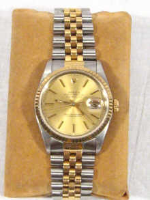 Appraisal: Rolex A boxed gents mixed metal Rolex Oyster Perpetual Datejust