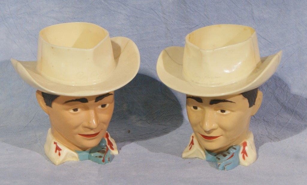 Appraisal: Roy Rogers plastic mugs by F F Mold Die Works