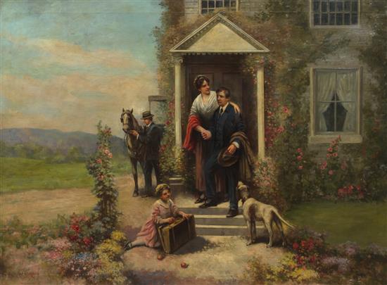 Appraisal: Sale Lot Edward Percy Moran American - A Mother's Goodbye