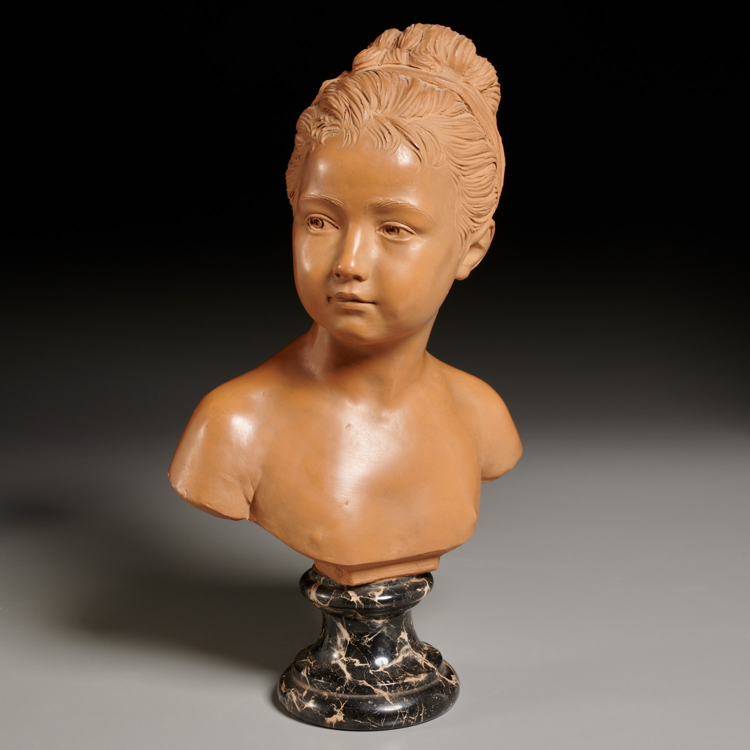 Appraisal: JEAN-ANTOINE HOUDON AFTER TERRACOTTA BUST After Jean-Antoine Houdon French -