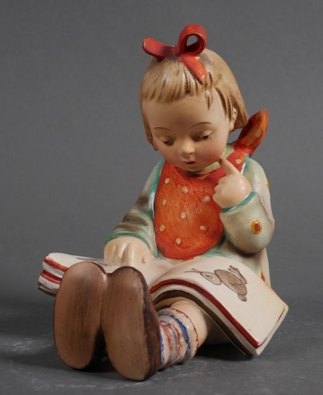 Appraisal: Hummel Book Worm Girl bookend Hummel measures approx tall Hum