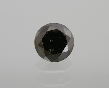 Appraisal: A Round Brilliant Cut Black Diamond Carat A round brilliant