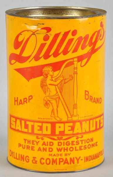 Appraisal: Dilling's Salted Peanuts lb Can Circa s Light wear and