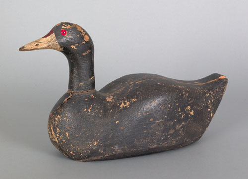 Appraisal: Wisconsin coot decoy early th c possibly Gust Nelow branded