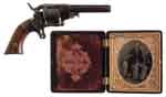 Appraisal: ALLEN WHEELOCK SIDE HAMMER POCKET REVOLVER WITH TINTYPE Cal RF