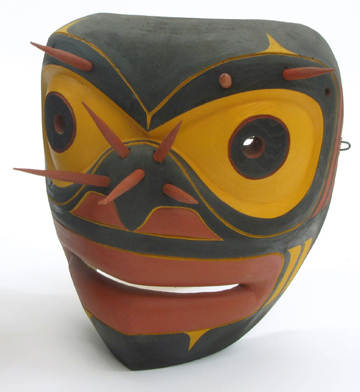 Appraisal: KWAKWAKA'WAKW SPIRIT MASK of the northwest coast Bumble Bee Hand