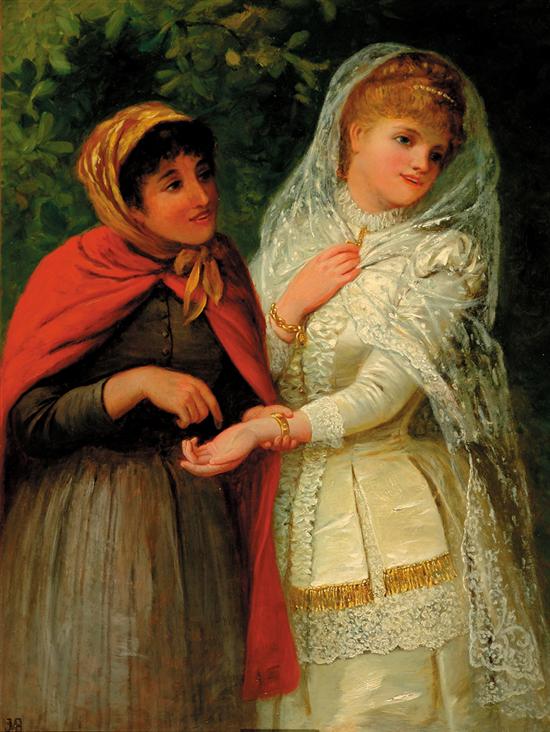 Appraisal: Jane Maria Bowkett British - THE BRIDE'S FORTUNE oil on