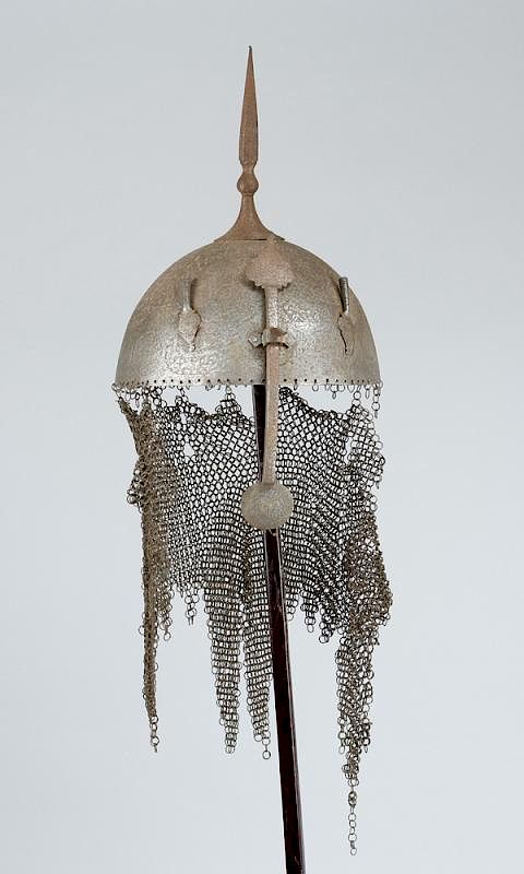 Appraisal: A Persian Warriors Iron Helmet A Persian warriors iron helmet