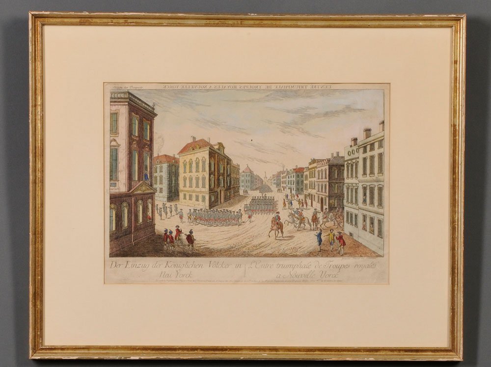 Appraisal: Vue d'Optique of New York Der Einzug der Koeniglichen Voelcker