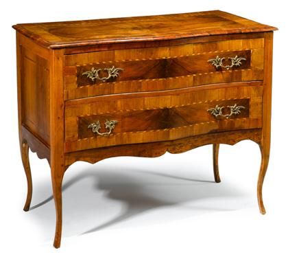 Appraisal: Italian crossbanded and inlaid walnut commode early th century