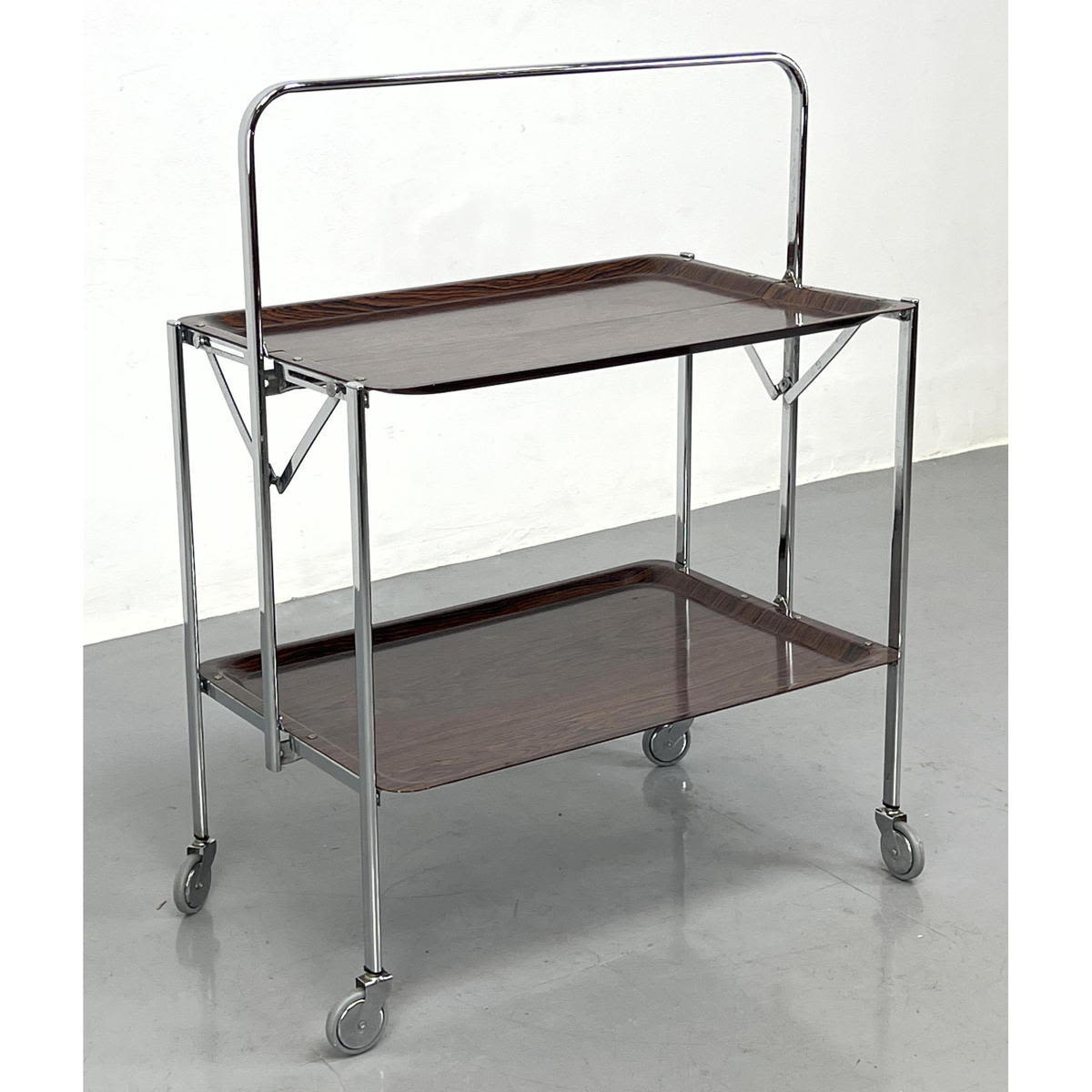 Appraisal: MELFORM Folding Collapsible Rolling Serving Cart Trolley Made in Italy