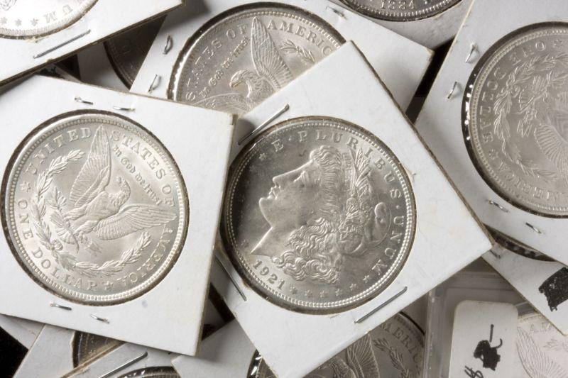 Appraisal: High Grade Roll of Morgan Silver Dollars coins Extremely Fine