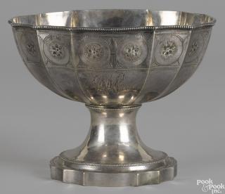 Appraisal: Philadelphia silver waste bowl ca bearing the touch of Christian