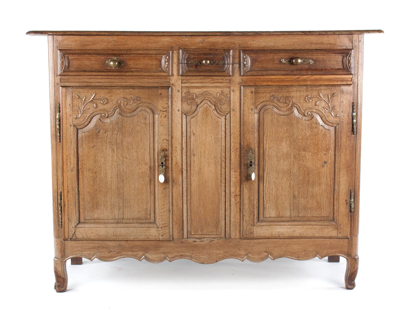 Appraisal: French Provincial carved oak buffet Undernumber