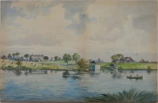 Appraisal: L Clarence Ball watercolor L Clarence Ball American - -