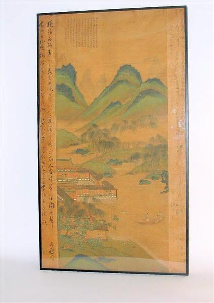 Appraisal: Chinese painting early th century signed chou ying Color wash