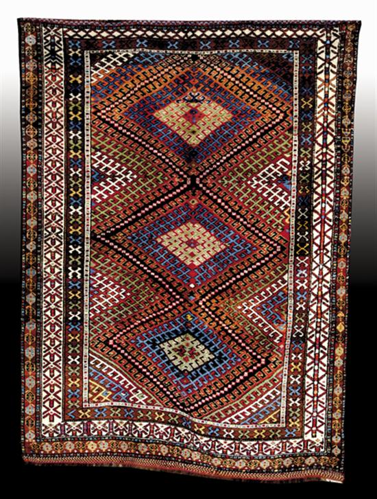 Appraisal: Antique Kazak carpet circa ' x '