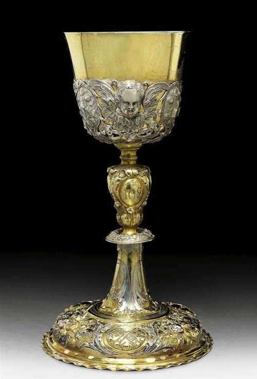 Appraisal: CUP FOR EVENING MEAL Augsburg - Maker's mark Ludwig Schneider