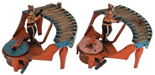 Appraisal: Wolverine Zilotone Musical Automaton Circus Toys Two s American pressed