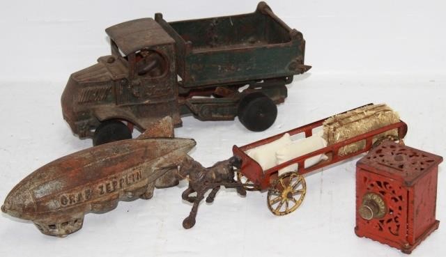 Appraisal: LOT OF PIECES OF EARLY TH CENTURY CAST IRONTOYS TO