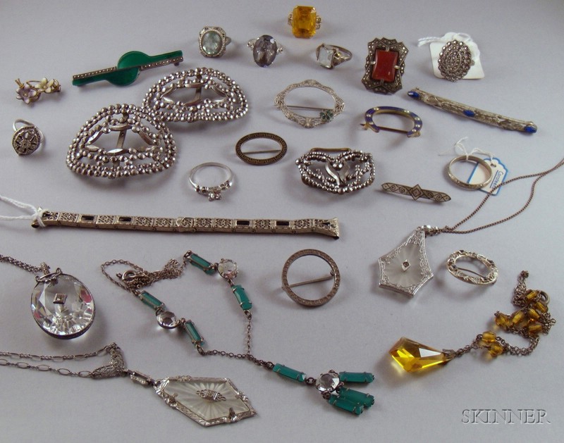 Appraisal: Group of Assorted Sterling Silver and Other Costume Jewelry including