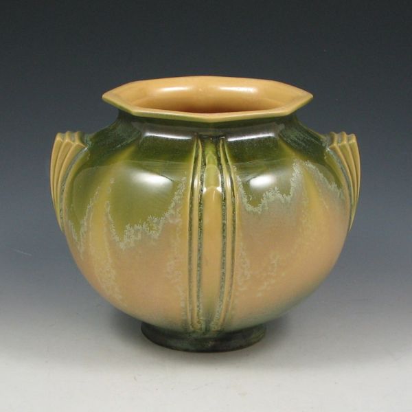 Appraisal: Roseville Russco - rose bowl with tremendous green and yellow