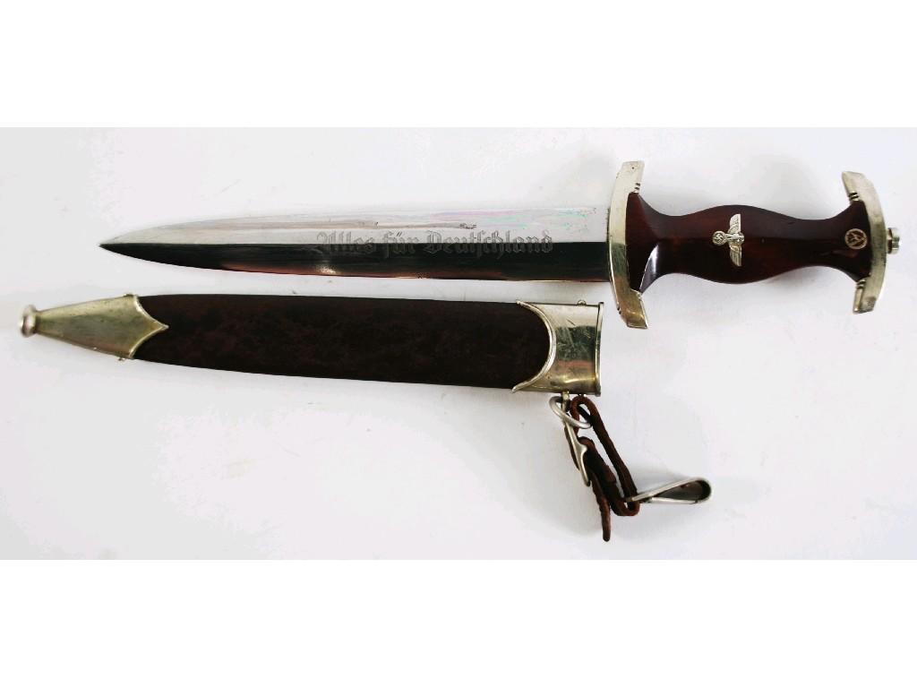 Appraisal: GERMAN NAZI S A DAGGER the double edge blade by