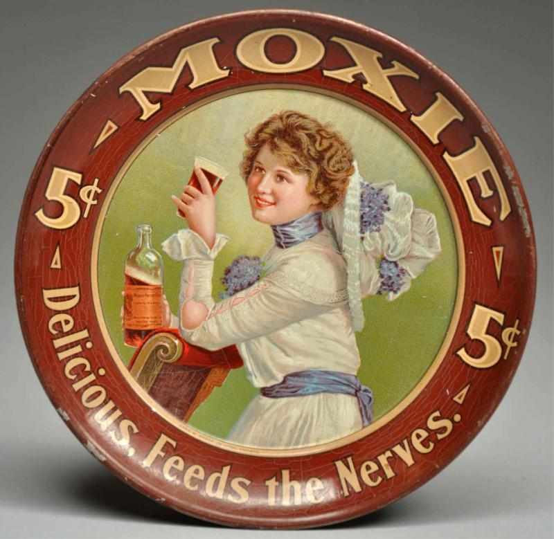 Appraisal: Early Very Rare Moxie Tip Tray s Great graphics and