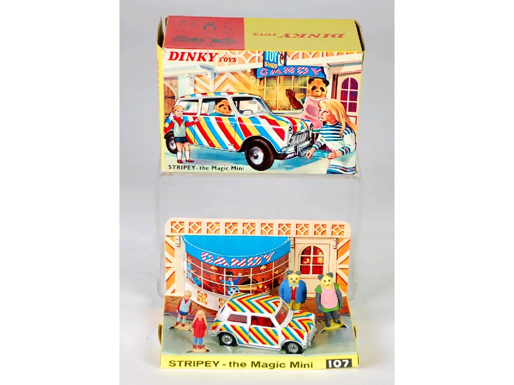 Appraisal: DINKY TOYS MINT AND BOXED 'STRIPEY - THE MAGIC MAN'