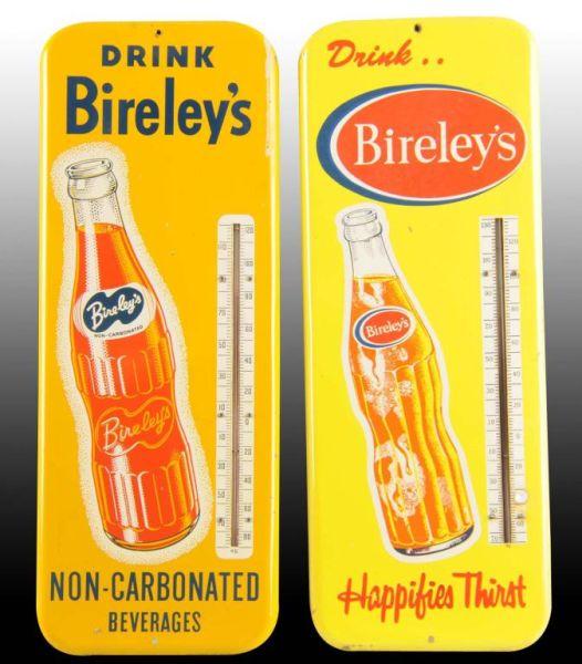 Appraisal: Lot of Tin Bireley's Thermometers Description Circa s and s