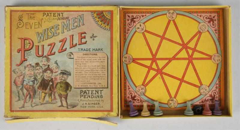 Appraisal: The Seven Wise Men Puzzle in Original Box Description Manufactured