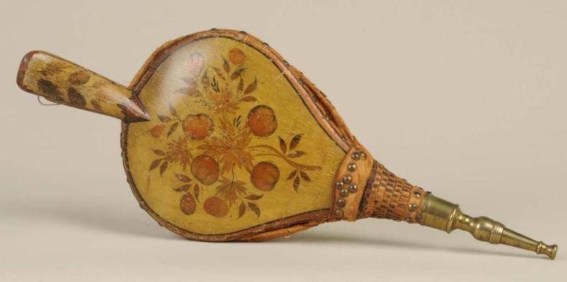 Appraisal: Decorated Bellows Description Early th Century With fruit decoration on