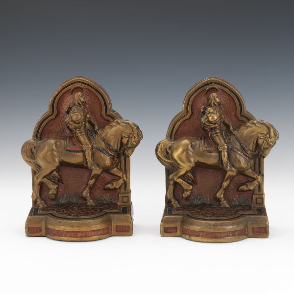 Appraisal: BOOKENDS AFTER GREGORY S ALLEN AMERICAN - x x Pair